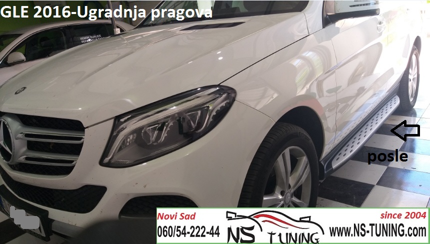 mercedes gle klasik 2015 2016 2017 2018 2019 godiste w166  novi sad ugradnja pragova ns tuning kamenica